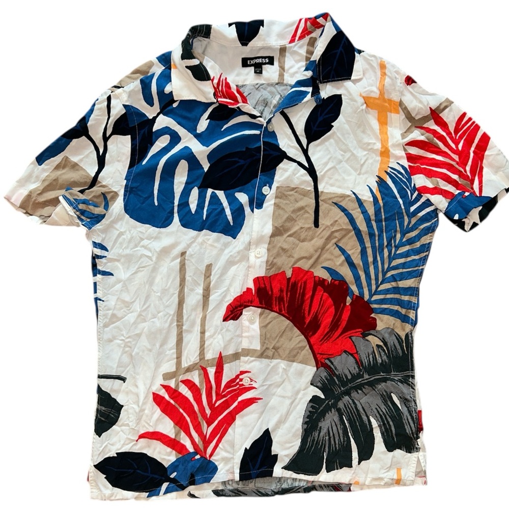 Express Men's Multicolor Summer Shirt